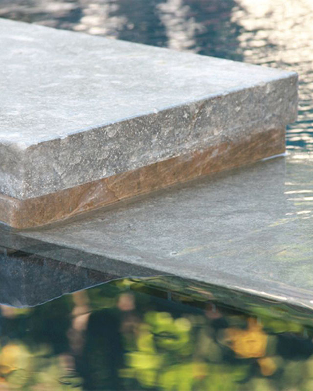 Bordeaux Gris Limestone Pool Coping