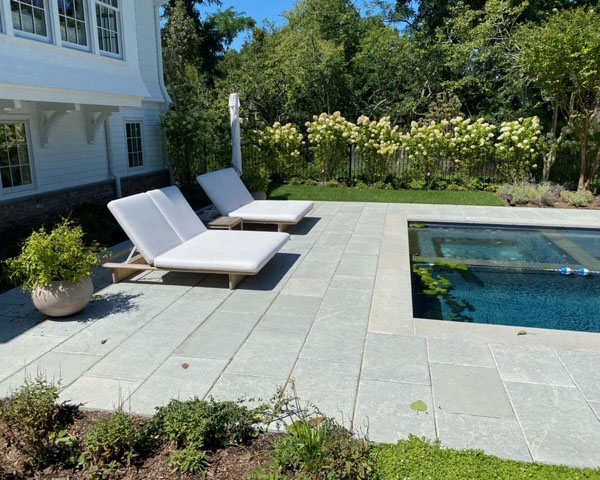 Pyrenees Grey, Old Heritage limestone pavers and pool copings